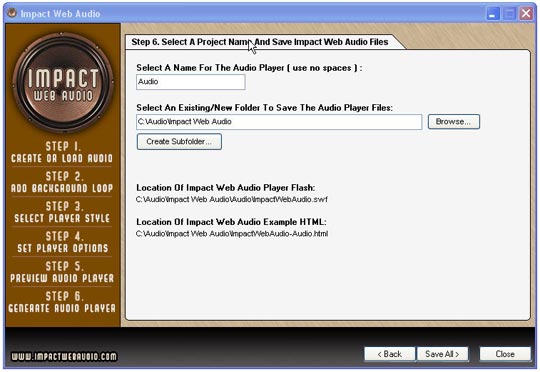 Impact Web Audio Schritt 6